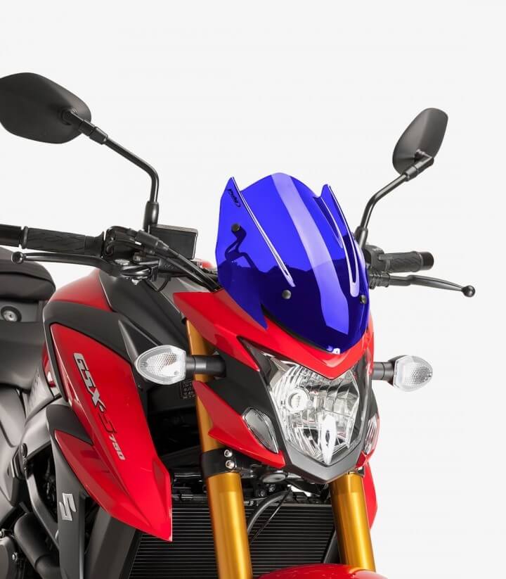 Windschild Puig New Generation Sport Suzuki GSX-S750 (17-21) Blau 9435A