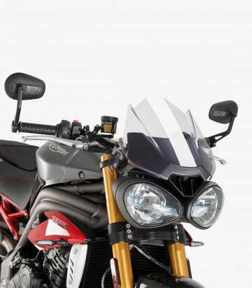 Triumph Speed Triple 1050 R/RS/S (2016 - 2017), Street Triple 765 R/RS/S (2017 - 2021) Puig New Generation Sport Transparent Win