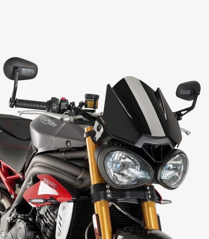 Cúpula Puig Naked New Generation Sport Triumph Speed / Street Triple/R/RS Negro 8929N