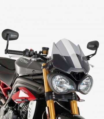Triumph Speed / Street Triple/R/RS Puig Naked New Generation Sport Smoked Windshield 8929H