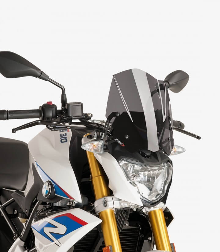 BMW G310 R Puig Naked New Generation Sport Dark smoked Windshield 8920F