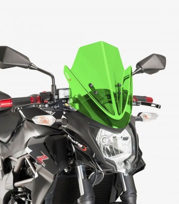 Windschild Puig New Generation Sport Kawasaki Z250SL (15-16) Grün 7656V