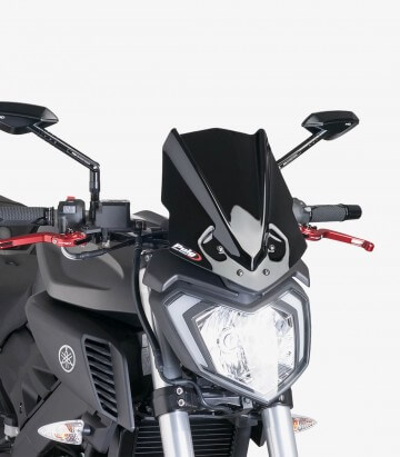 Yamaha MT-125 (2014 - 2019) Puig New Generation Sport Black Windshield 7654N