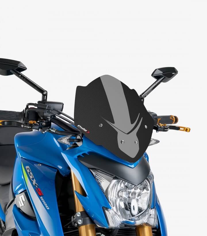 Windschild Puig New Generation Sport Suzuki GSX-S1000 (15-20) Carbon-Optik 7653C