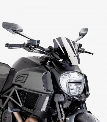 Cúpula Puig Naked New Generation Sport Ducati Diavel Ahumado oscuro 7592F