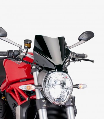 Cúpula Puig Naked New Generation Sport Ducati Monster 797/821/1200 R/S  Negro 7013N