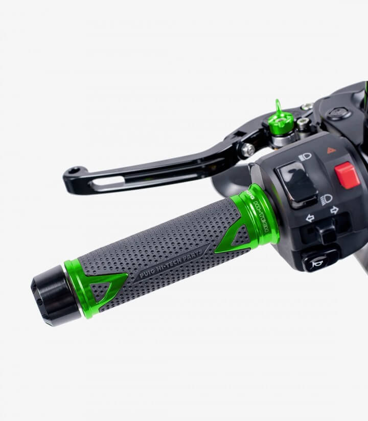 Motorradgriffe Radikal 119 mm Farbe Grün von Puig 6325V