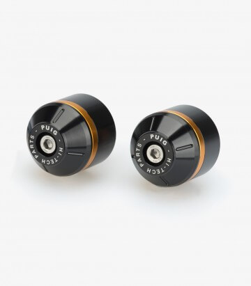 Contrapesos Cortos con aro Puig color Negro para Aprilia RS 457/660 (21-25)