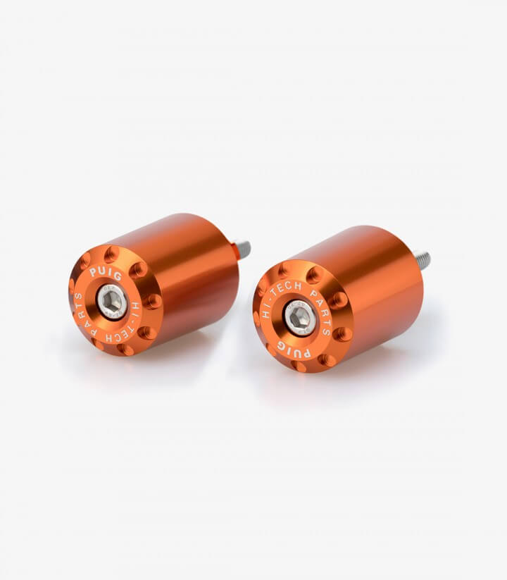 Puig Lenkerendgewichte Lang 20373T in Orange für Honda Forza 125 (21-24), Forza 350 (21-24)