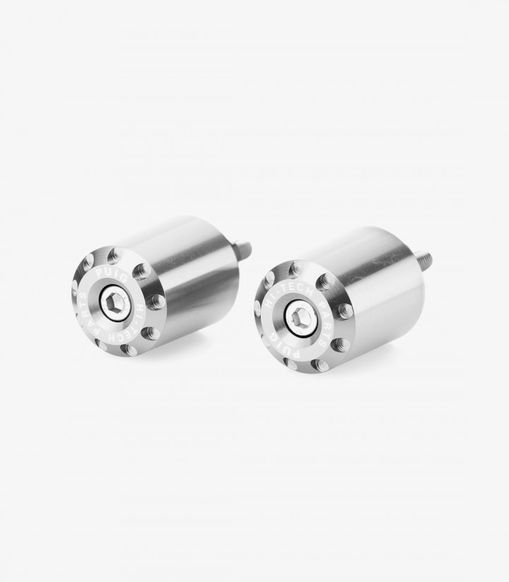 Puig Long Bar Ends in Silver for Kawasaki Ninja 650/7 Hybrid/Z650