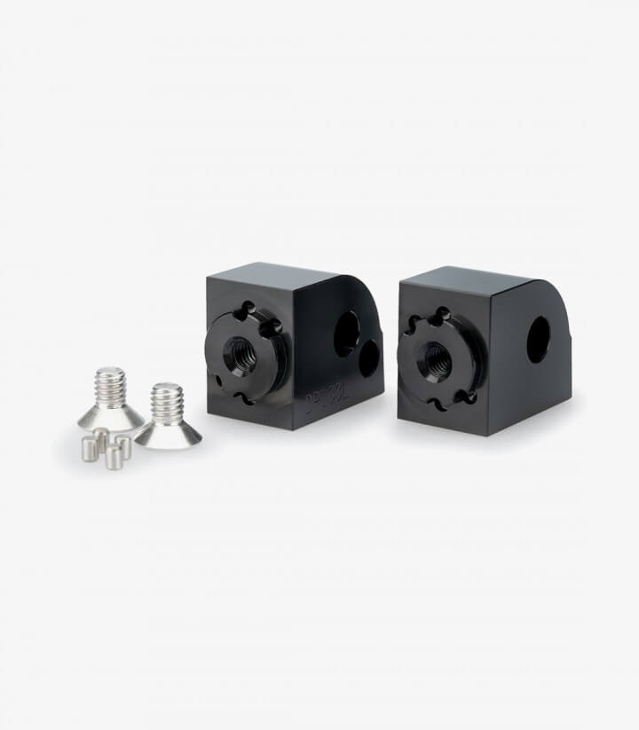 Herrajes regulables estribera pasajero Puig BMW R12 (24-25), R1300GS (23-25) 21875N