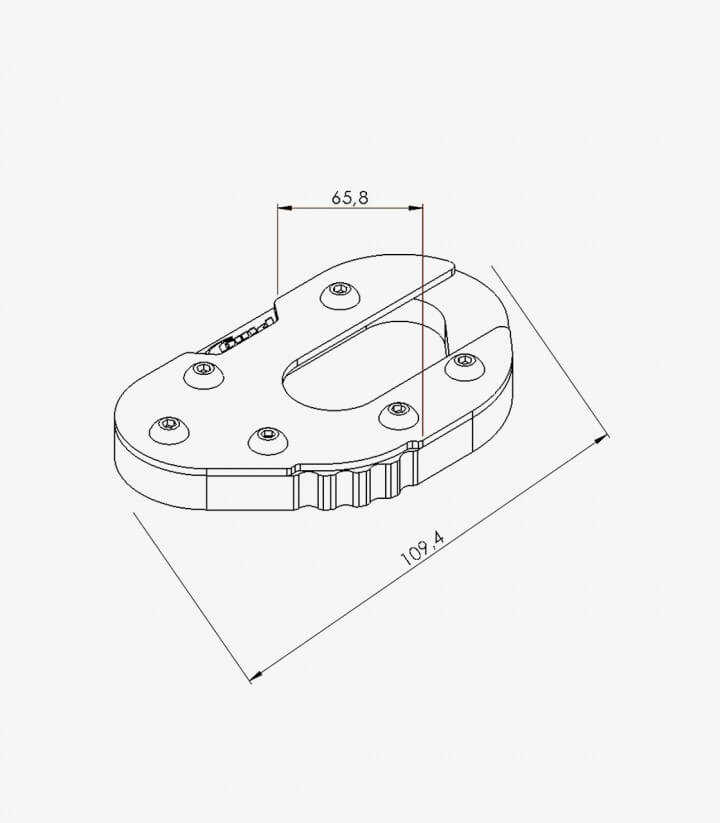 Extensión Pata de Cabra Puig 20179N Suzuki DL650/XT V-STROM (04-25)
