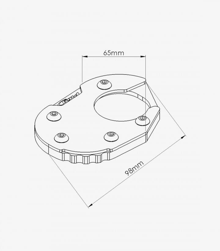 Puig Kickstand Extension 20189N BMW R1200/1250GS (18-24)