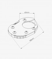Puig Kickstand Extension 20189N BMW R1200/1250GS (18-24)