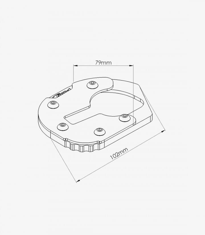Puig Kickstand Extension 20553N BMW F700GS (12-17)