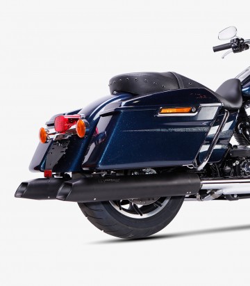 Auspuff Ironhead HC2-1B für Harley-Davidson Touring Road King (17-21) in der Farbe Schwarz