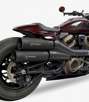 Auspuff Ironhead HC2-2B für Harley-Davidson Sportster S 1250 (RA1) (21-24) in der Farbe Schwarz
