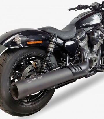 Escape Ironhead HC2-2B para Harley-Davidson Nightster 975 (RB1/RB1R) (22–24) color Negro