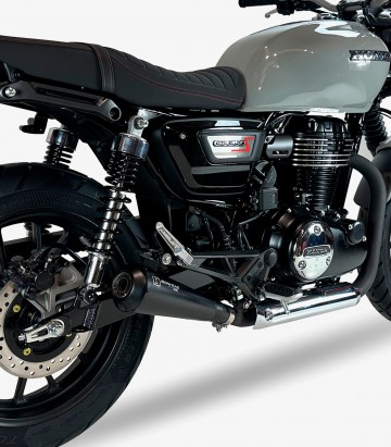 Auspuff Ironhead OVC11SB für Honda GB 350 S (25-26) in der Farbe Schwarz
