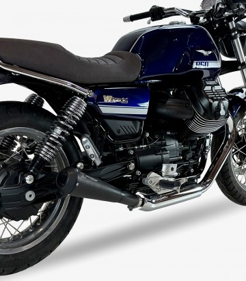 Auspuff Ironhead OVC11SB für Moto Guzzi V7 850 Special / Stone in der Farbe Schwarz