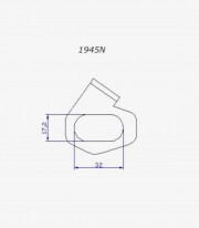 Soporte intermitente original 1945N para Portamatrículas Puig para varios modelos de Honda