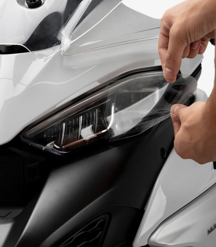 Protector de faro adhere Puig 20761W para Ducati Multistrada V4/V4S (21-25)
