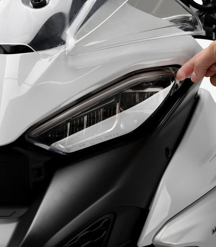 Protector de faro adhere Puig 20761W para Ducati Multistrada V4/V4S (21-25)