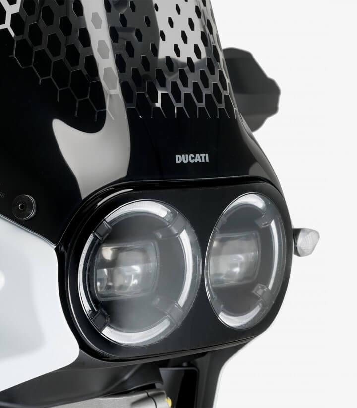 Protector de faro adhere Puig 21439W para Ducati Desert X (22-25)