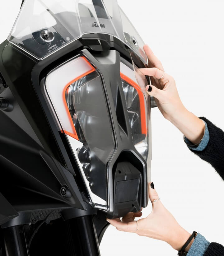 Protector de faro adhere Puig 21444W para KTM 1290 Super Adventure S/R (21-24)