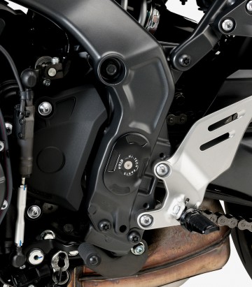 Tapas chasis de aluminio 21089N Puig Yamaha Tracer 9 (25), MT-09 (21-25), XSR900 (21-25) Negro