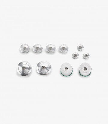 Rahmenabdeckungen aus Aluminium 21432P Puig BMW R1200GS/Adventure, R1250GS/Adventure Silber