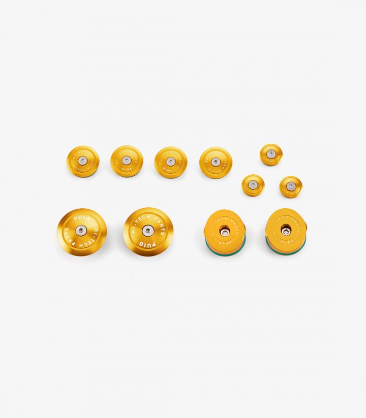 Aluminum Chassis Caps 21536O Puig BMW R1250R (18-25) Golden