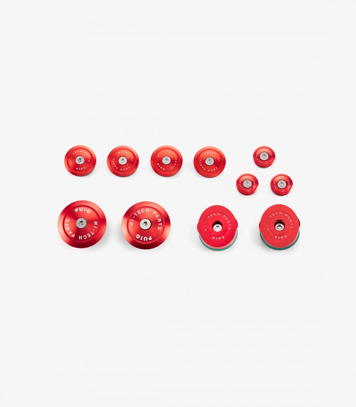 Tapas chasis de aluminio 21536R Puig BMW R1250R (18-25) Rojo