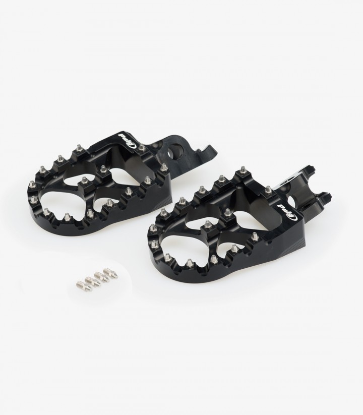 Estriberas Off-road 20557N Puig Kawasaki KX250/450 F/X (2000-24) Negro