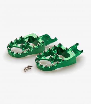 Estriberas Off-road 20557V Puig Kawasaki KX250/450 F/X (2000-24) Verde