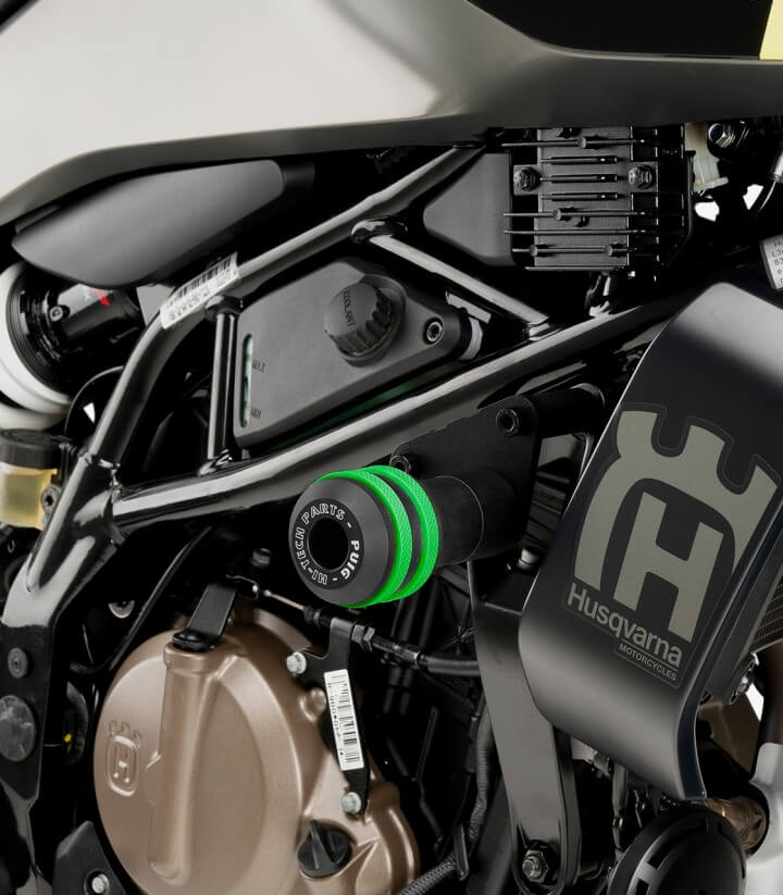 Topes anticaída Vintage 2.0 Puig 22182N para Husqvarna Vitpilen 125/401, Svartpilen 125/401 (24-25).