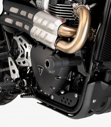Topes anticaída Vintage 2.0 Puig 22185N para Triumph Scrambler 1200X/XE (24-25).