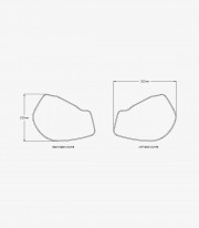 Tapas Laterales Retro Puig 9590P para BMW R NINET (14-24) Plateado 