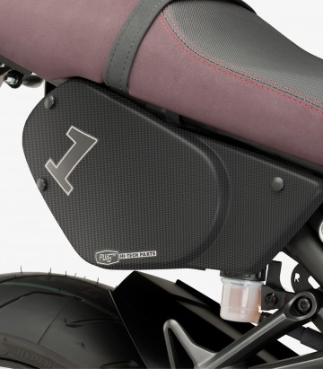 Tapas Laterales Retro Puig 8563C para Yamaha XSR900 (16-19) Símil carbono 