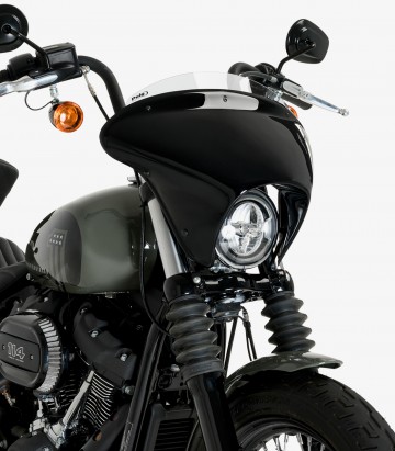 Harley Davidson Softail Street Bob FXBB (18-24) Puig Batwing SML Sport Transparent Windscreen 21214W