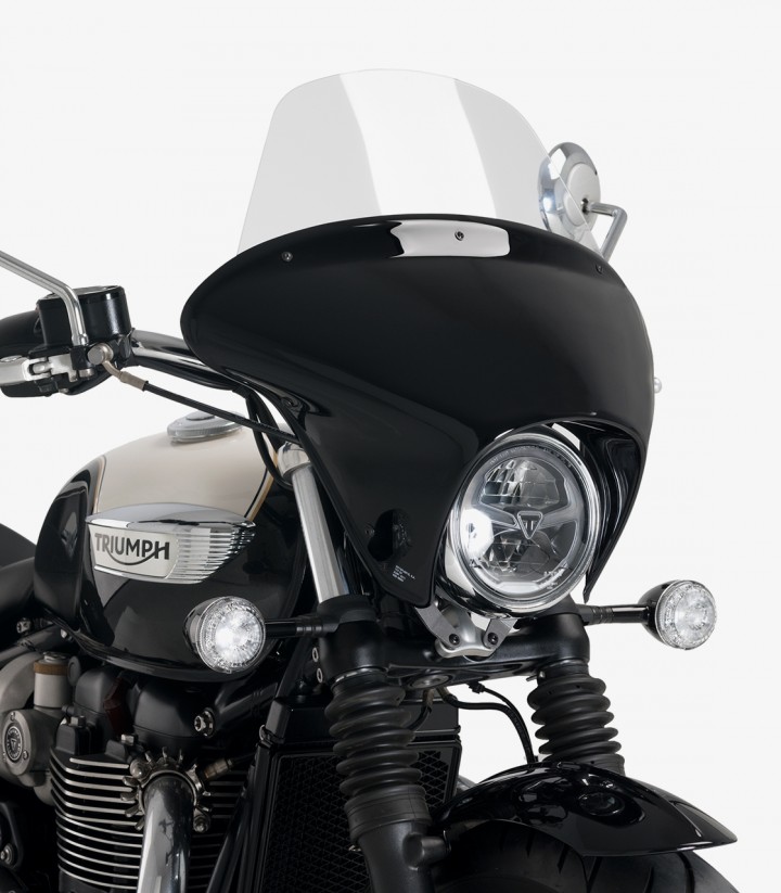 Triumph Bonneville Speedmaster (18-25) Puig Batwing SML Touring Smoked Windscreen 21117H