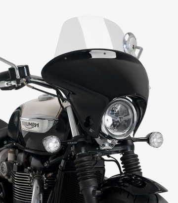 Triumph Bonneville Speedmaster (18-25) Puig Batwing SML Touring Smoked Windscreen 21117H