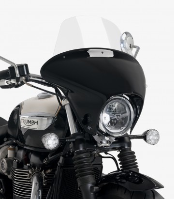Triumph Bonneville Speedmaster (18-25) Puig Batwing SML Touring Transparent Windscreen 21117W