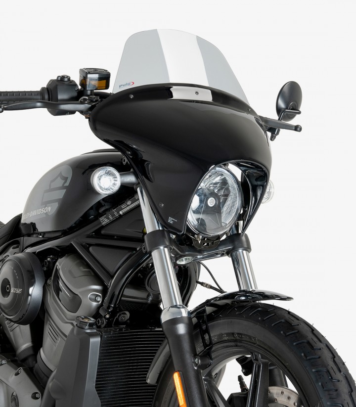 Harley Davidson Nightster 975 Special (23-24) Puig Batwing SML Touring Smoked Windscreen 21914H