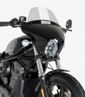 Harley Davidson Nightster 975 Special (23-24) Puig Batwing SML Touring Smoked Windscreen 21914H
