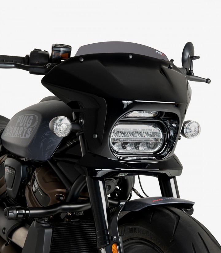 Harley Davidson Sportster S RH1250S (21-24) Puig Fury Sport Dark smoked Semi-fairing 21325F