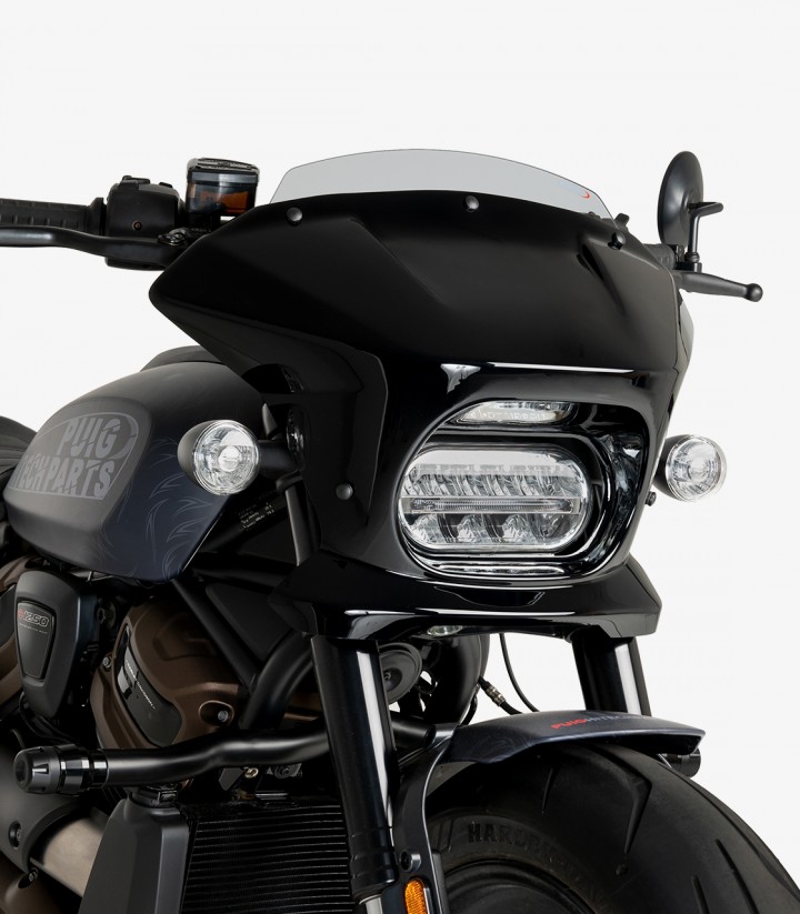 Harley Davidson Sportster S RH1250S (21-24) Puig Fury Sport Smoked Semi-fairing 21325H
