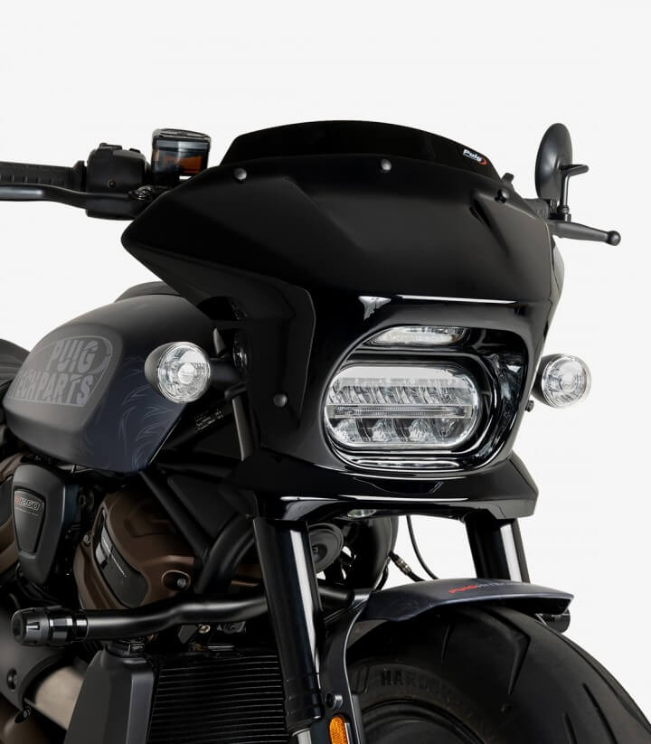 Semicarenado Puig Fury Sport Harley Davidson Sportster S RH1250S (21-24) Negro 21325N