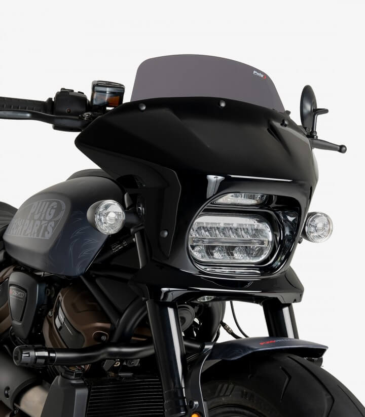 Semicarenado Puig Fury Touring Harley Davidson Sportster S RH1250S (21-24) Ahumado oscuro 21581F