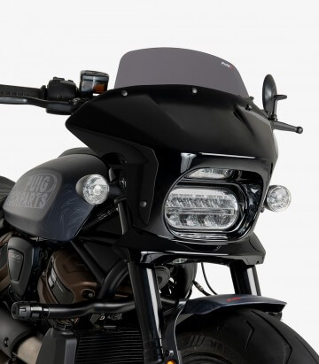 Halbverkleidung Puig Fury Touring Harley-Davidson Sportster S RH1250S (21-26) Dunkel getönt 21581F